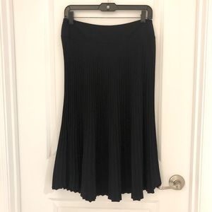 Express Black Pleaded Skirt